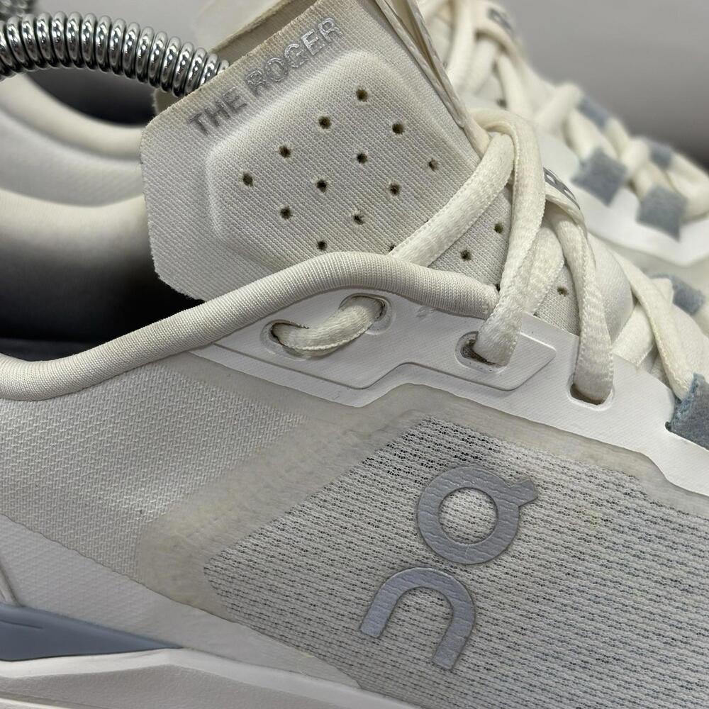 Women’s On The Roger Pro 8.5 White Undyed Federer Tennis Pickleball Shoes - Picture 9 of 16